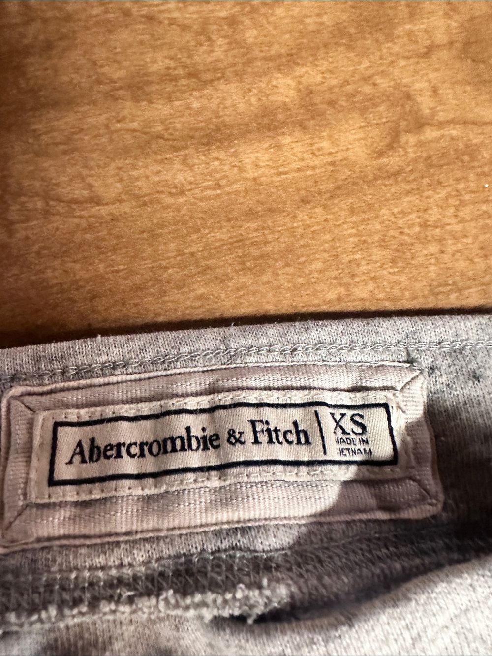 Abercrombie Light Gray Heather Jogger Sweatpants - Picture 2 of 4